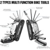 image:imageROCKBROS Bike Multitool Lightweight 16in1 MTB Bicycle Multitool Compact Portable Bike Repair Tool Kit With Allen Wrench Tire Levers1 Pack16 in 1 Tools