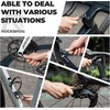 image:imageROCKBROS Bike Tool Kit Portable Bike Multitool with 7 Magnetic Bits Ratchet Wrench amp CO2 Inflator Nozzle Bike Tire Repair Kit with Tire Levers for Road and MTB Emergency