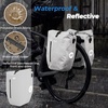 image:imageROCKBROS Bike Panniers 20L Waterproof RollTop Quick Release 3in1  Waterproof ZippersQuick Release Adjustable Buckles 3in1 Shoulder Bag Reflective Design Road Mountain CommutingCamel Brown Reflective2