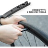 image:imageROCKBROS Bike Tools Kit Set 14 in 1 MultiFunction Repair Tool  Portable FoldableReversible Ratchet Wrench10 Bits2 Tire Levers For Road Bike Mountain Bike and EBikeFoldable