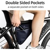 image:imageROCKBROS Bike Triangle Frame Bag  Waterproof Top Tube Bag with Keel Support 2L Large Capacity MultiPocket Organizer Reflective Strips for Road amp Mountain BikesClashing Geometry  Black  Blue