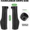 image:imageROCKBROS Ergonomic Design Mountain Bike Handlebar Grips Single Lockon Comfort ShockAbsorbing Bicycle Handle Grips with NonSlip MTB Grips for Mountain Bike BMX Scooter 222mm