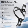 image:imageROCKBROS Carbon Fiber Bike Water Bottle Holder Ultralight Bike Bottle Cage  Bicycle Cup Holder Brackets For Mountain amp Road Bikes 360 Secure Grip  AntiShake Lightweight 046ozBlack