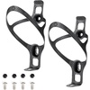 image:imageROCKBROS Carbon Fiber Bike Water Bottle Holder Ultralight Bike Bottle Cage  Bicycle Cup Holder Brackets For Mountain amp Road Bikes 360 Secure Grip  AntiShake Lightweight 046ozBlack2 Pack