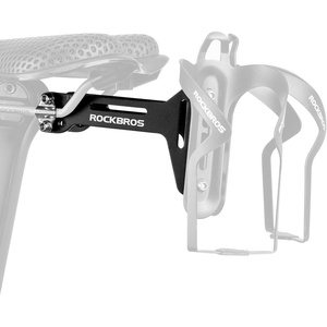 image:imageROCKBROS Bike Saddle Cage Converter amp Water Bottle Cages Combo  Adjustable Angle Aluminum Alloy Lightweight Suitable for Road Bike MTBWater Bottle Holder and Saddle Mount Adapter ComboBlack1 Pc