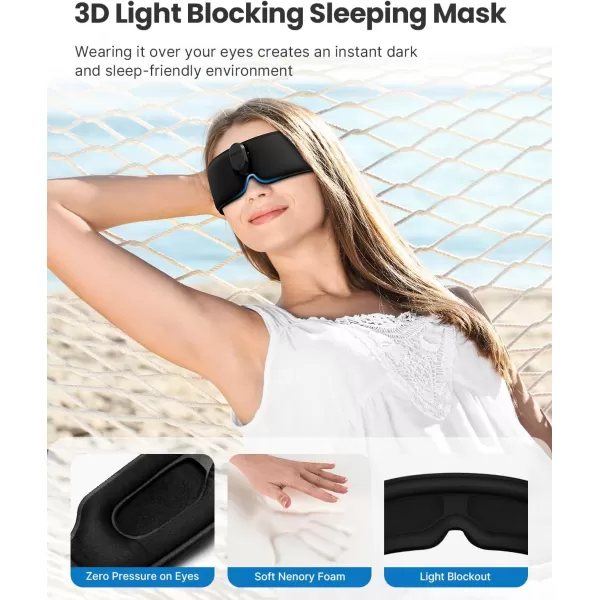 RENPHO Heated Sleep Mask with Bluetooth Headphone3D Electric Cordless Aroma Eye Mask for Side Sleepers Warm Compress Eye Mask for Relaxation ampamp Meditation Ideal Gifts