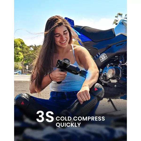 RENPHO Massage Gun Deep Tissue FSA HSA Eligible Percussion Muscle Massage Gun Bluetooth for Athletes Portable Electric Handheld Massager Gun LED Touch DisplayA Power Thermacool