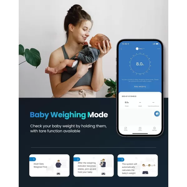 RENPHO Scale for Body Weight and Fat Percentage No Battery Replacement Solar Power Digital Bathroom Smart Scale Bluetooth Body Fat Scale Body Composition Monitor with App 400lbsElisGreyBlack
