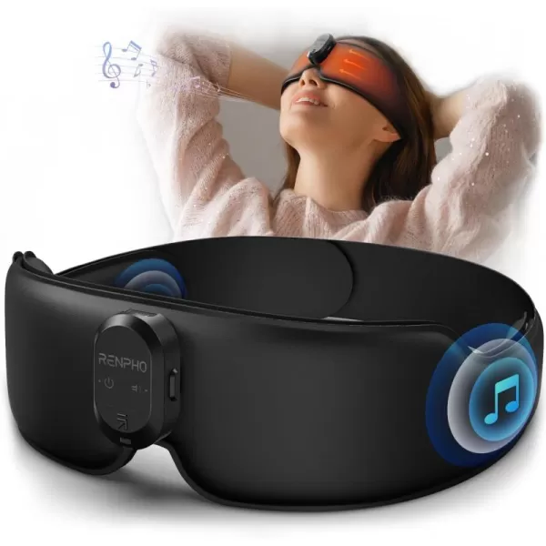 RENPHO Heated Sleep Mask with Bluetooth Headphone3D Electric Cordless Aroma Eye Mask for Side Sleepers Warm Compress Eye Mask for Relaxation ampamp Meditation Ideal Gifts