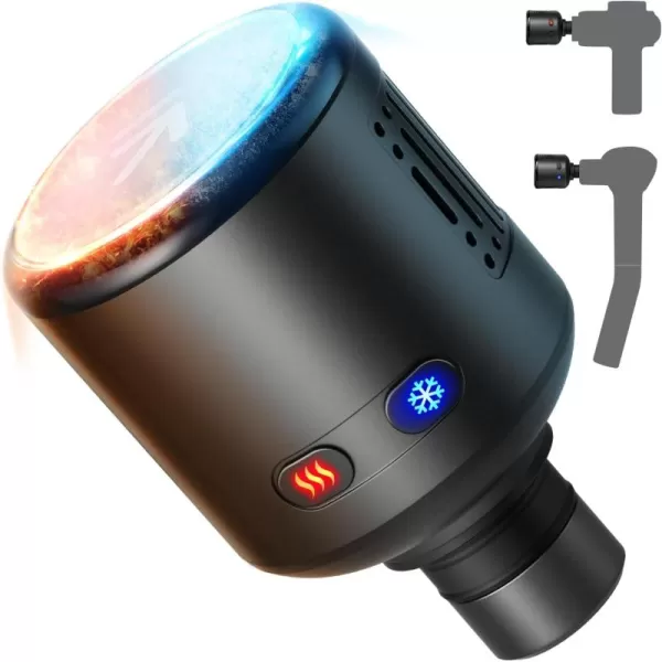 RENPHO Massage Gun Head with Heat and Cool Percussion Muscle Massager Gun Head for Deep Tissue Muscle Massage Portable Rechargeable Handheld Massage Gun Attachments Heated Massage Gun Head