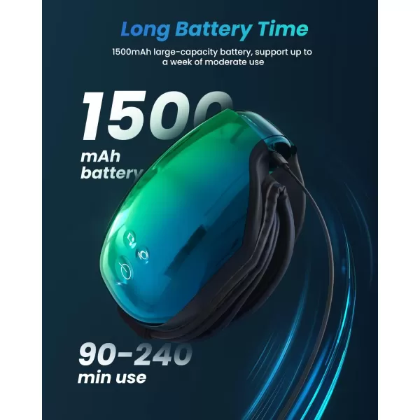 RENPHO Eyeris 1 FSAHSA Eligible Eye Massager with Heat Face Massager for Migraine Relief Eye Care Mask Massager Relax Reduce Eye Strain Dry Eye Improve Sleep Birthday Gifts for WomenMenGradient Green