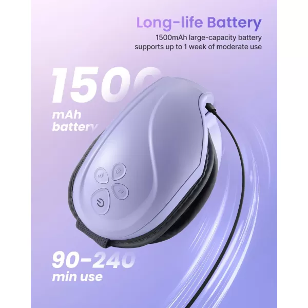RENPHO FSAHSA Eligible Eyeris 2 Eye Massager with Heat Face Massager Eye Mask for Migraines Relief Eye Strain Dry Eye Birthday Gift for Women MenPurple