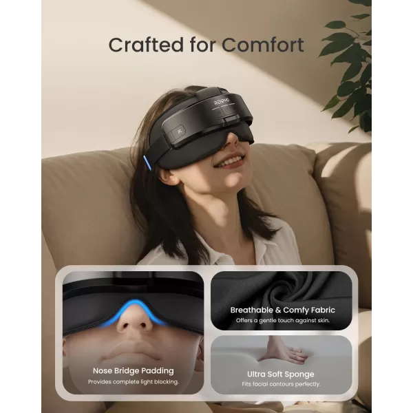 RENPHO FSAHSA Eligible Head ampamp Eye MassagerEyeris Masc Heated Headampamp Eye Massager for Migraines Headache Massager for Forehead Back of Head and Temple Eye Care Device for Relax Birthday Gifts