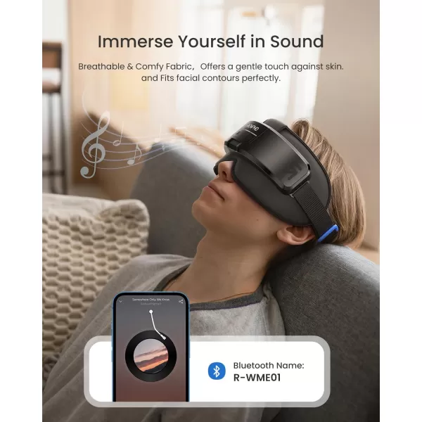 RENPHO FSAHSA Eligible Head ampamp Eye MassagerEyeris Masc Heated Headampamp Eye Massager for Migraines Headache Massager for Forehead Back of Head and Temple Eye Care Device for Relax Birthday Gifts