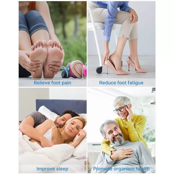 RENPHO Foot Massager Machine FSA HSA Eligible Shiatsu Foot Massager for Neuropathy Plantar Fasciitis Massager Deep Kneading Foot Massage Gifts for Her ampamp Him Up to Men Size 14 Wireless ControlWhite Fsa Hsa Eligible
