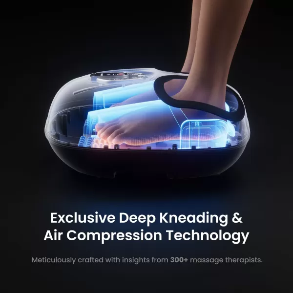 RENPHO Foot Massager Machine with Heat 3 Heating Levels Deep Kneading Heated Shiatsu Foot Massager with Wireless Remote Control Electric Foot Massage Birthday Gifts for Women and Men BrownBlack