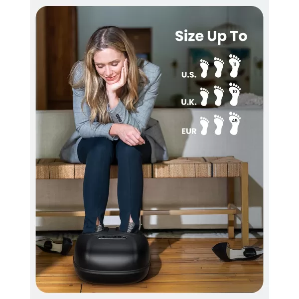 RENPHO Foot Massager Shiatsu Machine with Heat FSA HSA Approved Products Only Electric Foot Massager for Circulation and Pain Relief Size Up to 11