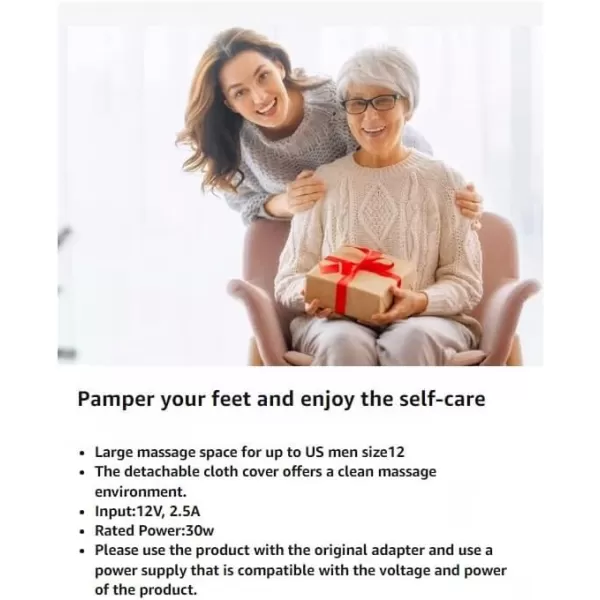 RENPHO Foot Massager with Heat FSA ampamp HSA Eligible Electric Foot Massage with Remote Shiatsu Foot Massager for Foot Care Fits Feet Up to Men Size 12 Great Gifts for Him HerBlack