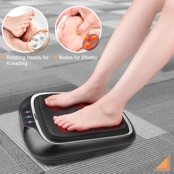 RENPHO Foot Massager with Heat FSAampampHSA Eligible Shiatsu Electric Foot Massager Deep Kneading Feet Calf and Back Massager Feet Warmer for Muscle Relaxation Gifts for Men Women