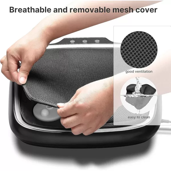 RENPHO Foot Massager with Heat FSAampampHSA Eligible Shiatsu Electric Foot Massager Deep Kneading Feet Calf and Back Massager Feet Warmer for Muscle Relaxation Gifts for Men Women