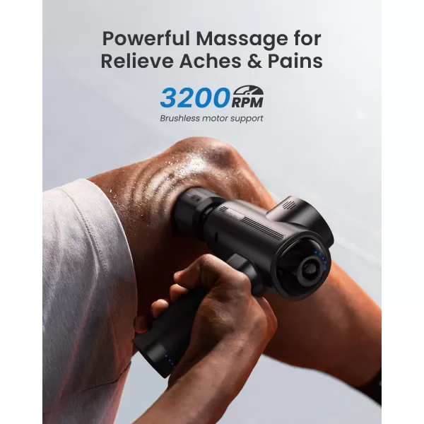 RENPHO Thermacool Massage Gun Deep Tissue with Heat and Cold Head Handheld Muscle Massager Gun with Carry Case Body Masajeador for Men Women Neck and Back Active Heat FSA HSA EligibleThermacool Deluxe