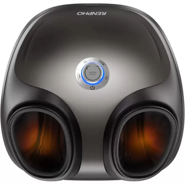 RENPHO Foot Massager with Heat FSA ampamp HSA Eligible Electric Foot Massage with Remote Shiatsu Foot Massager for Foot Care Fits Feet Up to Men Size 12 Great Gifts for Him HerSilver