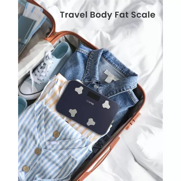 RENPHO Portable Scale Smart Tape Measure Travel Scale for Body Weight with Body Tape Measure 13 Body Composition Analyzer ampamp Retractable Measuring Tape Sync with App 400 lbs Inches ampamp cmwithout case