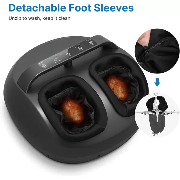 RENPHO Foot Massager with Remote and Upgraded Heat Electric Foot Massager with Handle Design shiatsu feet Massager for Foot Care Great Gifts for Men and Women Fits feet up to Size 12