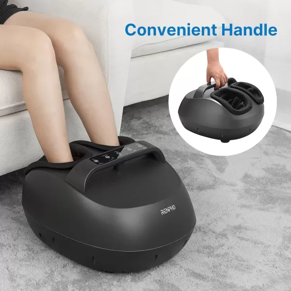 RENPHO Foot Massager with Remote and Upgraded Heat Electric Foot Massager with Handle Design shiatsu feet Massager for Foot Care Great Gifts for Men and Women Fits feet up to Size 12