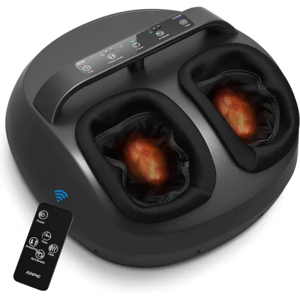 RENPHO Foot Massager with Remote and Upgraded Heat Electric Foot Massager with Handle Design shiatsu feet Massager for Foot Care Great Gifts for Men and Women Fits feet up to Size 12