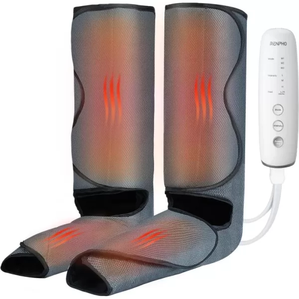 RENPHO Leg Compression Massager with Heat Help for Mother Father Massage Foot and Calf 2 Heating 3 Modes 3 Intensities Reduce Swelling and Muscle Fatigue