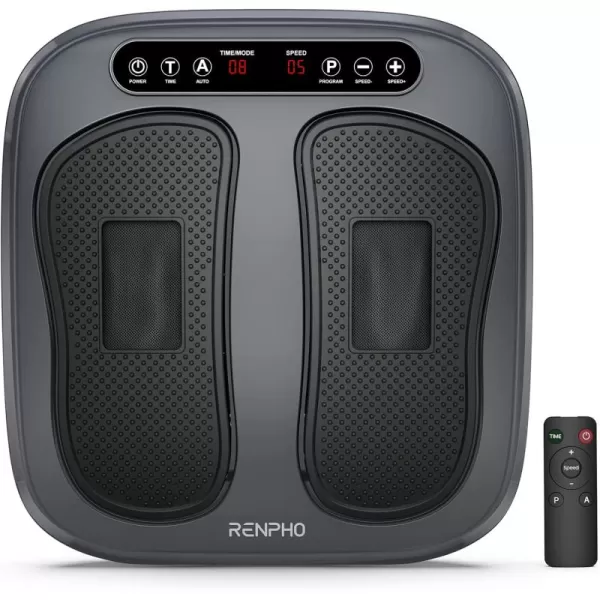 RENPHO Vibrating Foot Massager for Pain and Circulation Electric Shiatsu Foot Massager with Remote 2 Programs 3 Auto Modes Relax Foot Calf Leg for Home Office