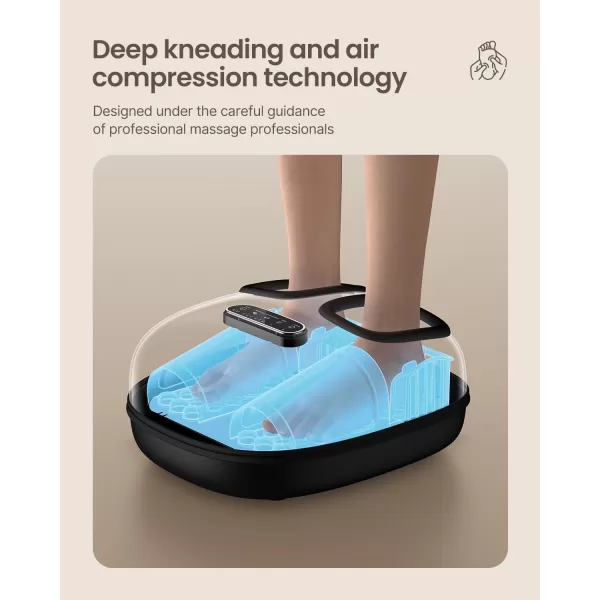 imageRENPHO Foot Massager with Heat Shiatsu Foot Massager Machine with Remote Christmas Gifts for Women Men Foot Massager for Women Fits Men Size Up to 11