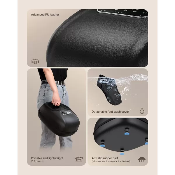 imageRENPHO Foot Massager with Heat Shiatsu Foot Massager Machine with Remote Christmas Gifts for Women Men Foot Massager for Women Fits Men Size Up to 11