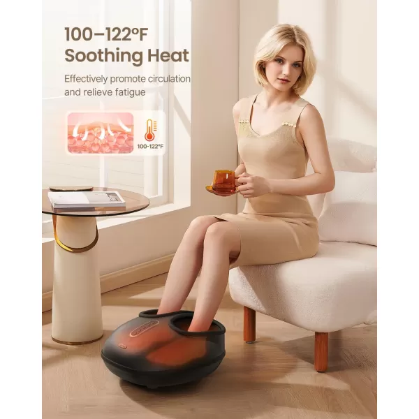 imageRENPHO Foot Massager with Soothing Heat Shiatsu Foot Massager with Remote Foot Warmer with 3 Kneading Modes ampamp 3 Squeezing Intensities Fits up to Size 12 Feet Christmas Gifts for Women ampamp Men