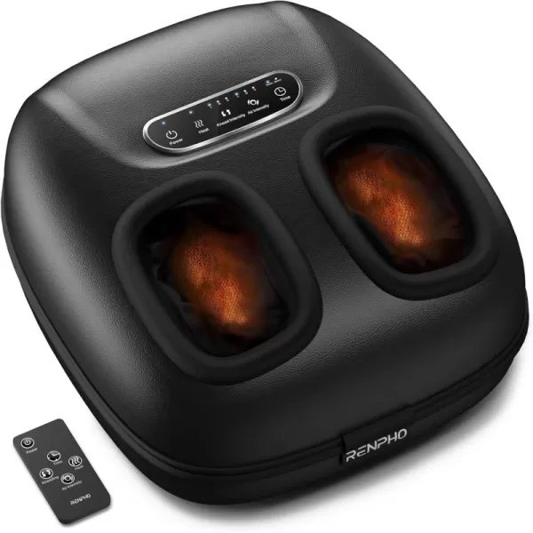 imageRENPHO Foot Massager with Heat Shiatsu Foot Massager Machine with Remote Christmas Gifts for Women Men Foot Massager for Women Fits Men Size Up to 11