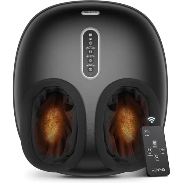 imageRENPHO Foot Massager with Soothing Heat Shiatsu Foot Massager with Remote Foot Warmer with 3 Kneading Modes ampamp 3 Squeezing Intensities Fits up to Size 12 Feet Christmas Gifts for Women ampamp Men