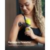 imageRENPHO Mini Thermal Massage Gun with Heat FSA HSA Eligible Percussion Massager Gun Portable Color Silicone Sleeves Travel Size with Carry Case Valentines Day Gifts for Women Men Noen GreenNoen Green