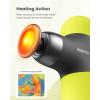 imageRENPHO Mini Thermal Massage Gun with Heat FSA HSA Eligible Percussion Massager Gun Portable Color Silicone Sleeves Travel Size with Carry Case Valentines Day Gifts for Women Men Noen GreenNoen Green