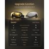 imageRENPHO Eye Massager with Heat and Cooling Mothers DayBirthday Gifts for WomenMen Eyeris Kintsugi FSAHSA Eligible Voice Control Eye Mask Massager for Migraines Eye Care Device for RelaxationBGolden