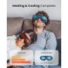 imageRENPHO Eye Massager with Heat and Cooling Mothers DayBirthday Gifts for WomenMen Eyeris Kintsugi FSAHSA Eligible Voice Control Eye Mask Massager for Migraines Eye Care Device for RelaxationBlack