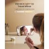 imageRENPHO Small Travel Scale for Body Weight Rechargeable Portable Scale with SlideOut LED Display Travel Makeup Mirror Digital High Accurate Scale for Traveling 400lbs Core Go 898quot x 528quot