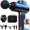 imageRENPHO Massage Gun Deep Tissue FSA HSA Eligible Portable Percussion Muscle Massager with Bluetooth Handheld Device for Back and Neck Carry Case Gifts for Men and WomenA Active Black