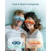 imageRENPHO Eye Massager with Heat and Cooling Birthday Gifts for Mom Dad Women Men FSA HSA Eligible Eyeris 2 Heated Eye Mask for Migraines Relief Reduce Strain Improve SleepBlue
