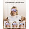 imageRENPHO Eye Massager with Heat and Cooling Birthday Gifts for Mom Dad Women Men FSA HSA Eligible Eyeris 2 Heated Eye Mask for Migraines Relief Reduce Strain Improve SleepPurple