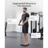 imageRENPHO Scale for Body Weight and Fat Percentage Smart Scale with 8 Electrodes Larger Platform Body Analyzer for BMI Body Fat Muscle Mass High Precision 400lbs