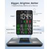 imageRENPHO Smart Scale for Body Weight BMI Body Fat Muscle Mass FSA HSA Eligible Bluetooth WiFi Rechargeable Scale RGB Lighting Color Changing Scale Sync with Fitness App Chroma AspireSmart Scale