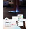 imageRENPHO Smart Scale for Body Weight BMI Body Fat Muscle Mass FSA HSA Eligible Bluetooth WiFi Rechargeable Scale RGB Lighting Color Changing Scale Sync with Fitness App Chroma AspireSmart Scale with Lights