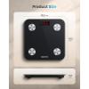 imageRENPHO Smart Scale for Body Weight Digital Bathroom Scale with Bluetooth BMI Sync Apps Electronic Body Composition Monitor with Bone Mass Body Fat 400lbs  Elis