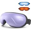 imageRENPHO Eye Massager with Heat and Cooling Birthday Gifts for Mom Dad Women Men FSA HSA Eligible Eyeris 2 Heated Eye Mask for Migraines Relief Reduce Strain Improve SleepPurple